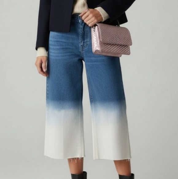 Anne Klein Pants - Anne Klein White and Blue Ombre Pants Size 11